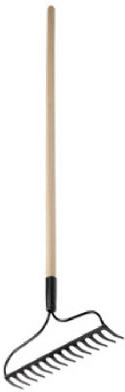 Welded Bow Rake, Lacquered Handle