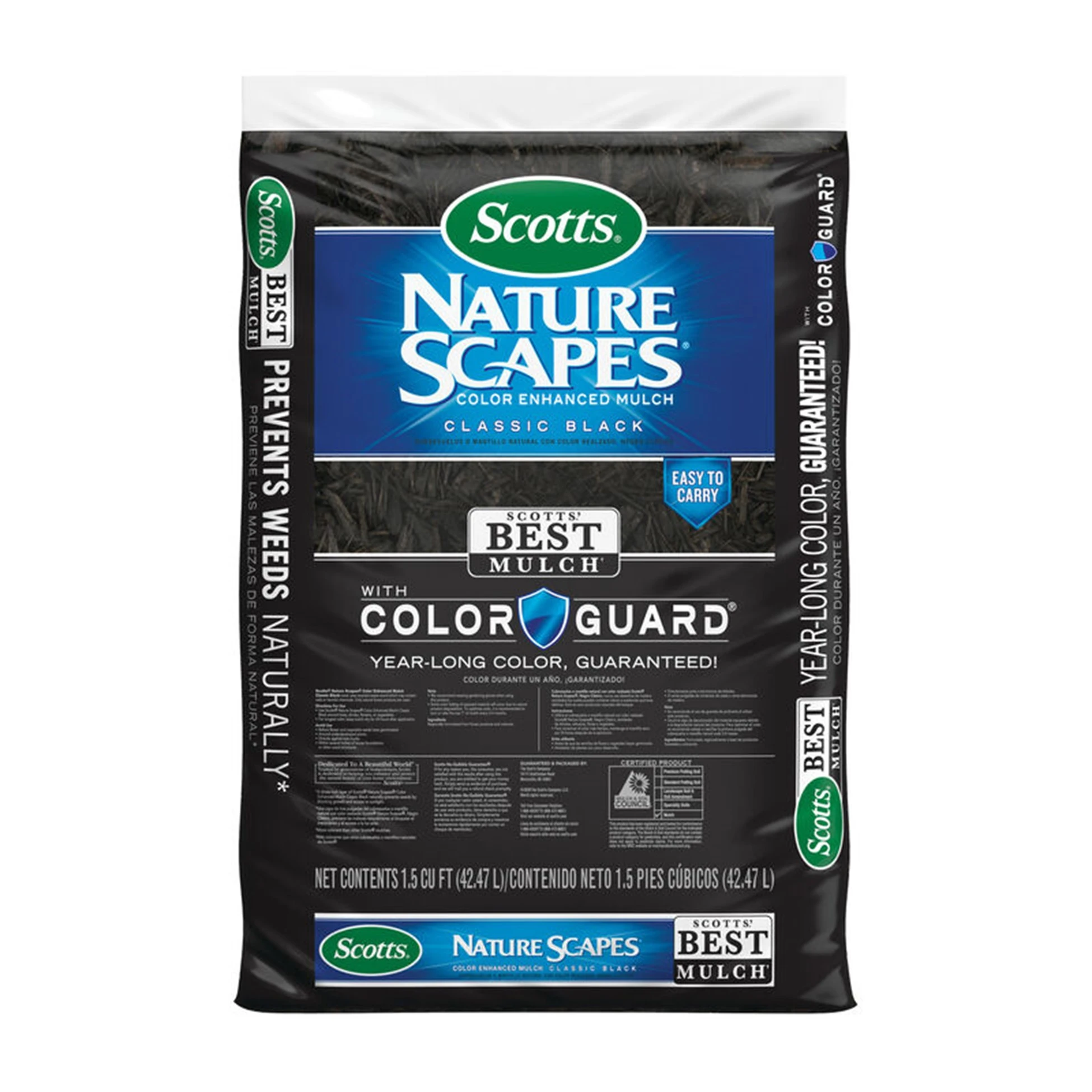 Nature Scapes Color Enhanced Mulch Classic Black 1.5 cu. ft.