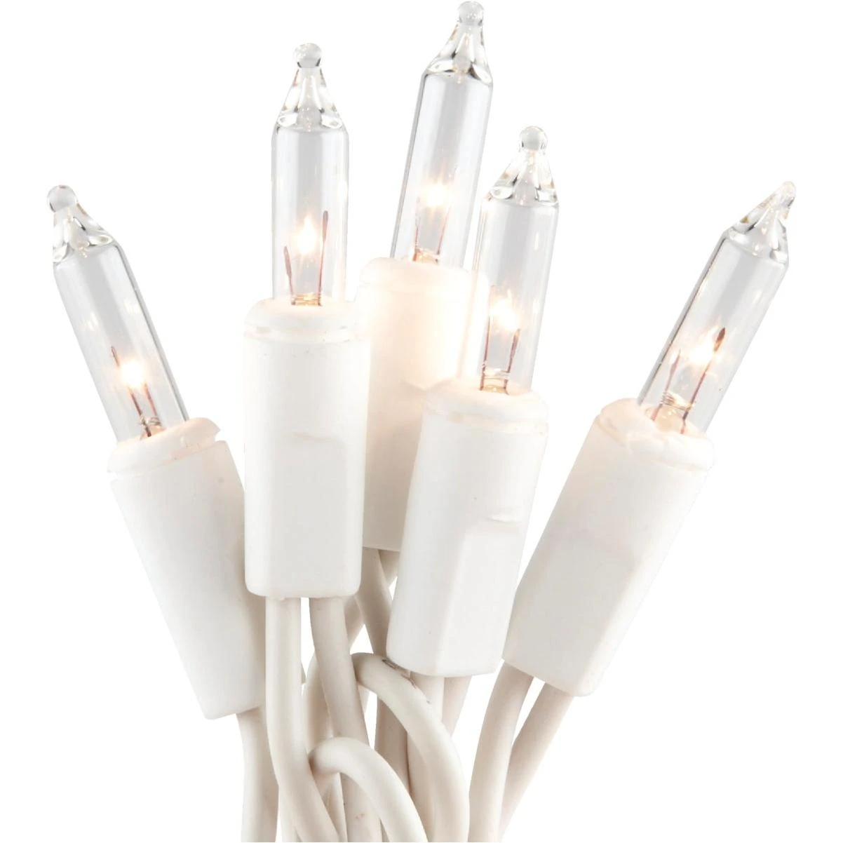 Home Impressions Clear 300‑Bulb Mini Icicle String Lights – 15 ft Indoor/Outdoor