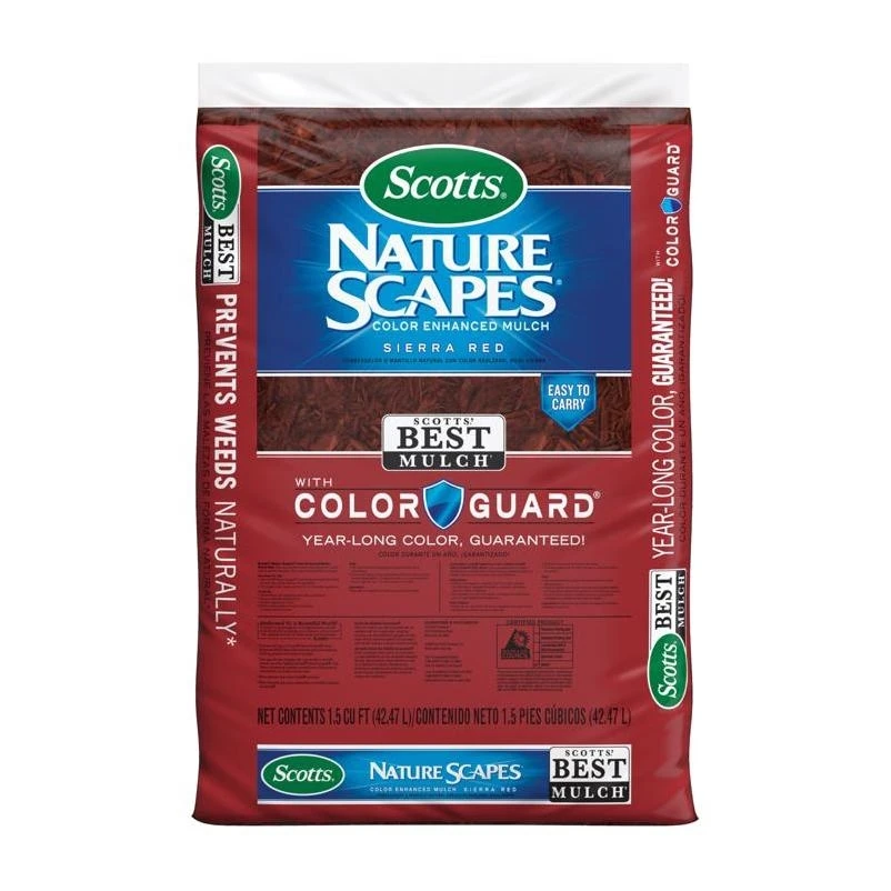Red Color‑Enhanced Mulch – 1.5 cu ft – Scotts Nature Scapes