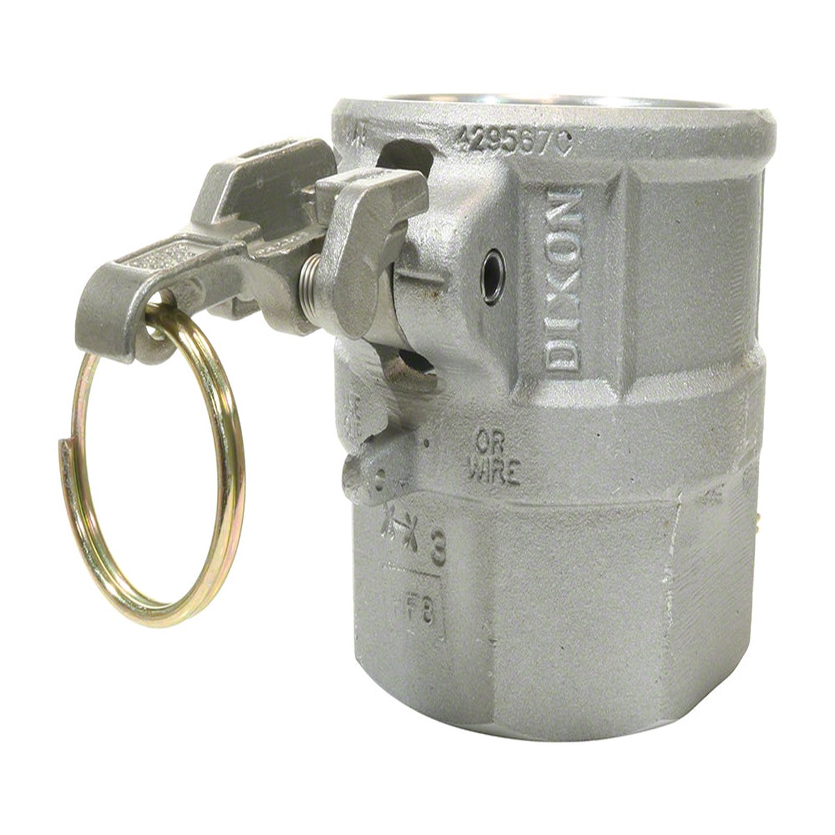 Aluminum Cam and Groove Female Coupler x Female NPT Thread - 3 Inch - Type D Coupler