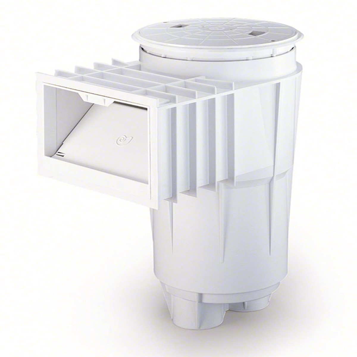 Bermuda 2 Inch Socket Concrete Skimmer Round Cover - PVC White