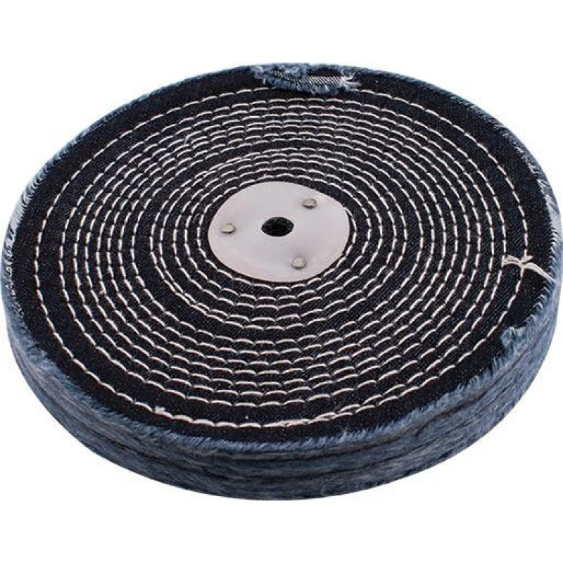 COLOUR BUFF/MOP STITCHED200MM X 2 SECTION 20MM THICK