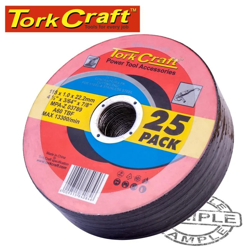 CUTTING DISC STEEL& SS 115 x 1.0 x 22.2 MM 25 PACK