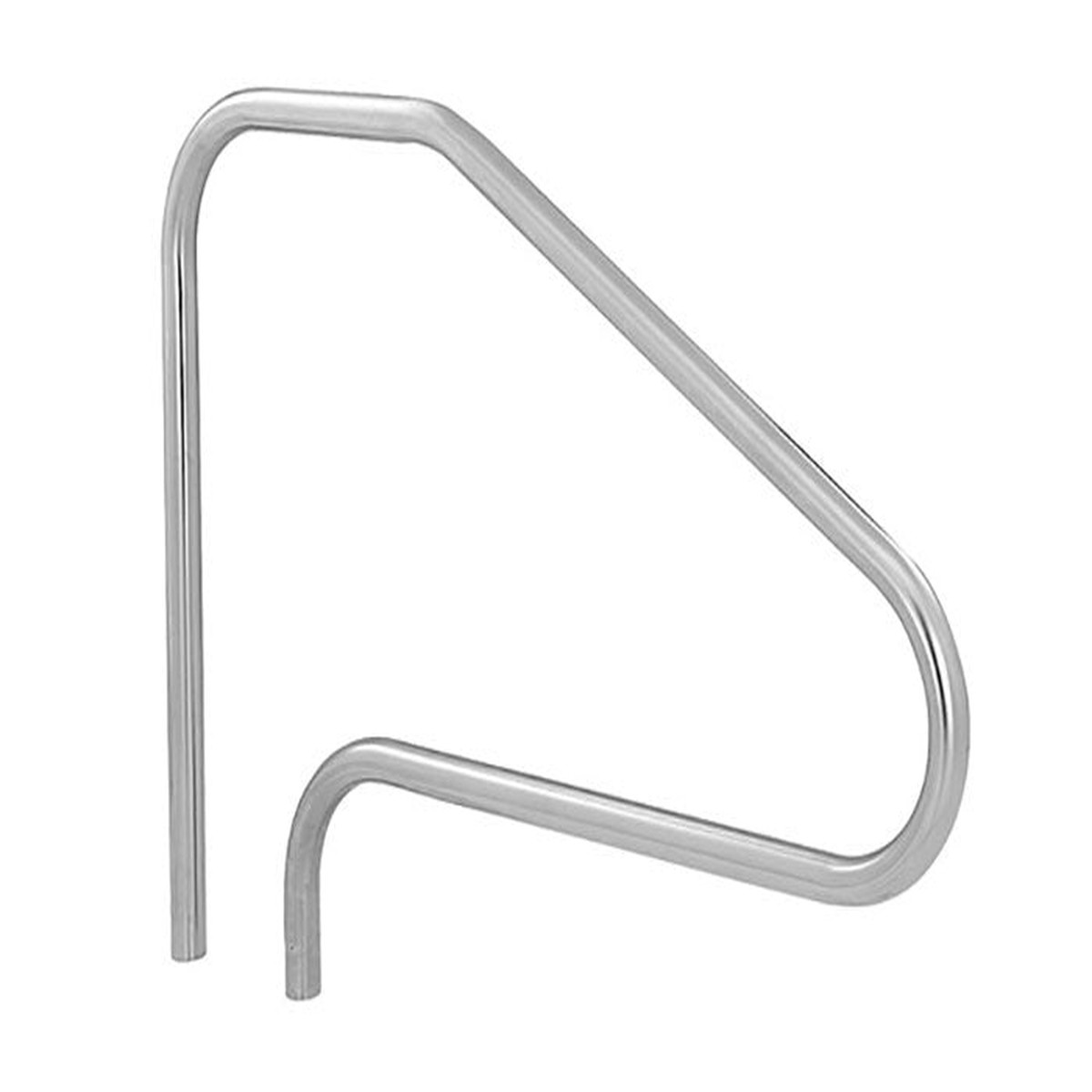 Deck Mounted 48 Inch Pool Stair Rail - 1.90 x .049 Inches