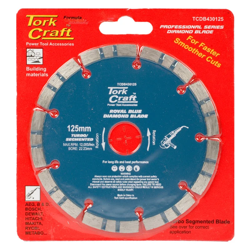 DIAMOND BLADE 125 X 22.22MM TURBO/SEGM.LASER
