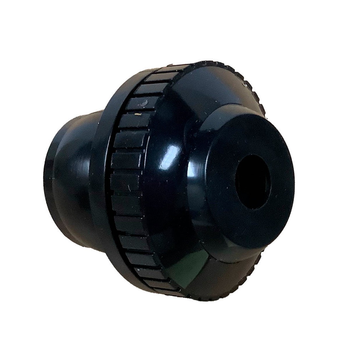 Directional Return Knock-In Fitting - 1-1/2 Inch Slip - 1/2 Inch Opening - Black