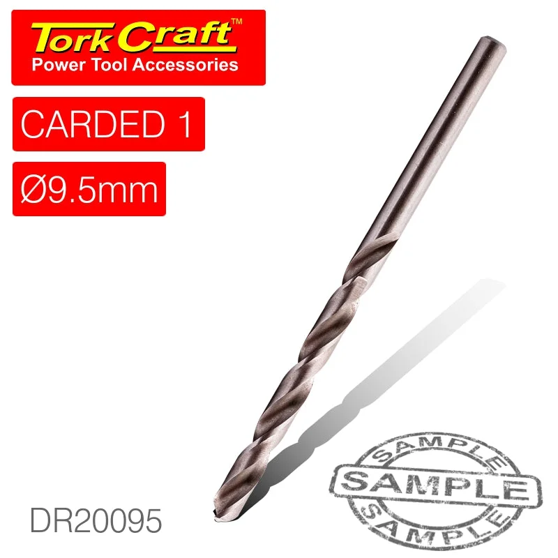DRILL BIT HSS INDUSTRIAL 9.5MM 135DEG 1/CARD