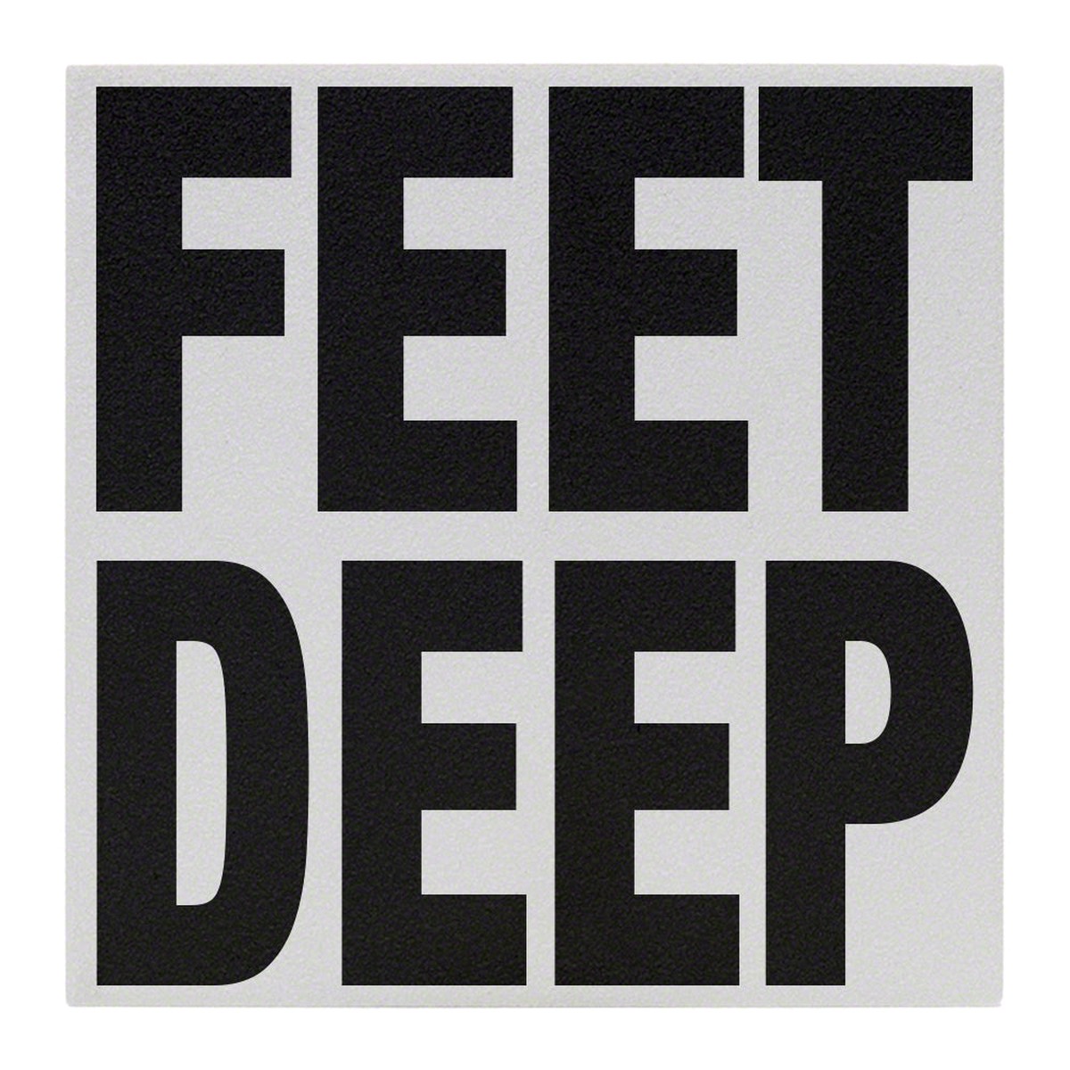 FEET DEEP Message Ceramic Skid Resistant Tile Depth Marker 6 Inch x 6 Inch