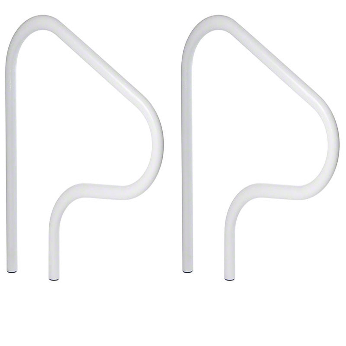 Figure 4 30 Inch Pool Grab Rail - 1.90 x .049 Inches - Powder Coated White - Pair