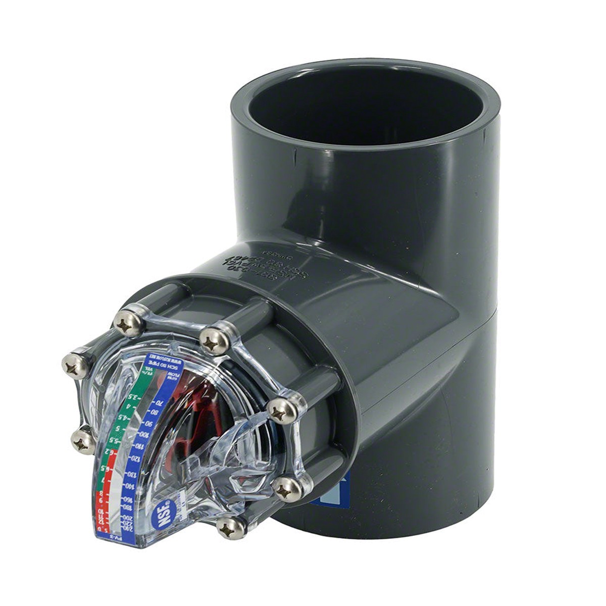 FlowVis Flowmeter for 3 Inch Schedule 80 Pipe - 70 to 240 GPM
