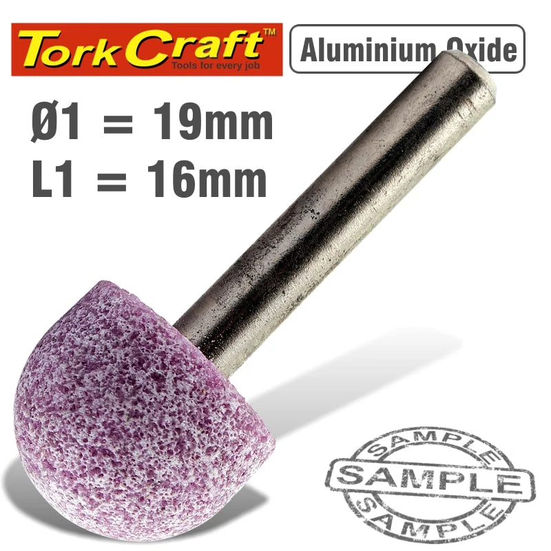 GRINDING POINT ROUNDED 6MMX19MMX16MM BULK
