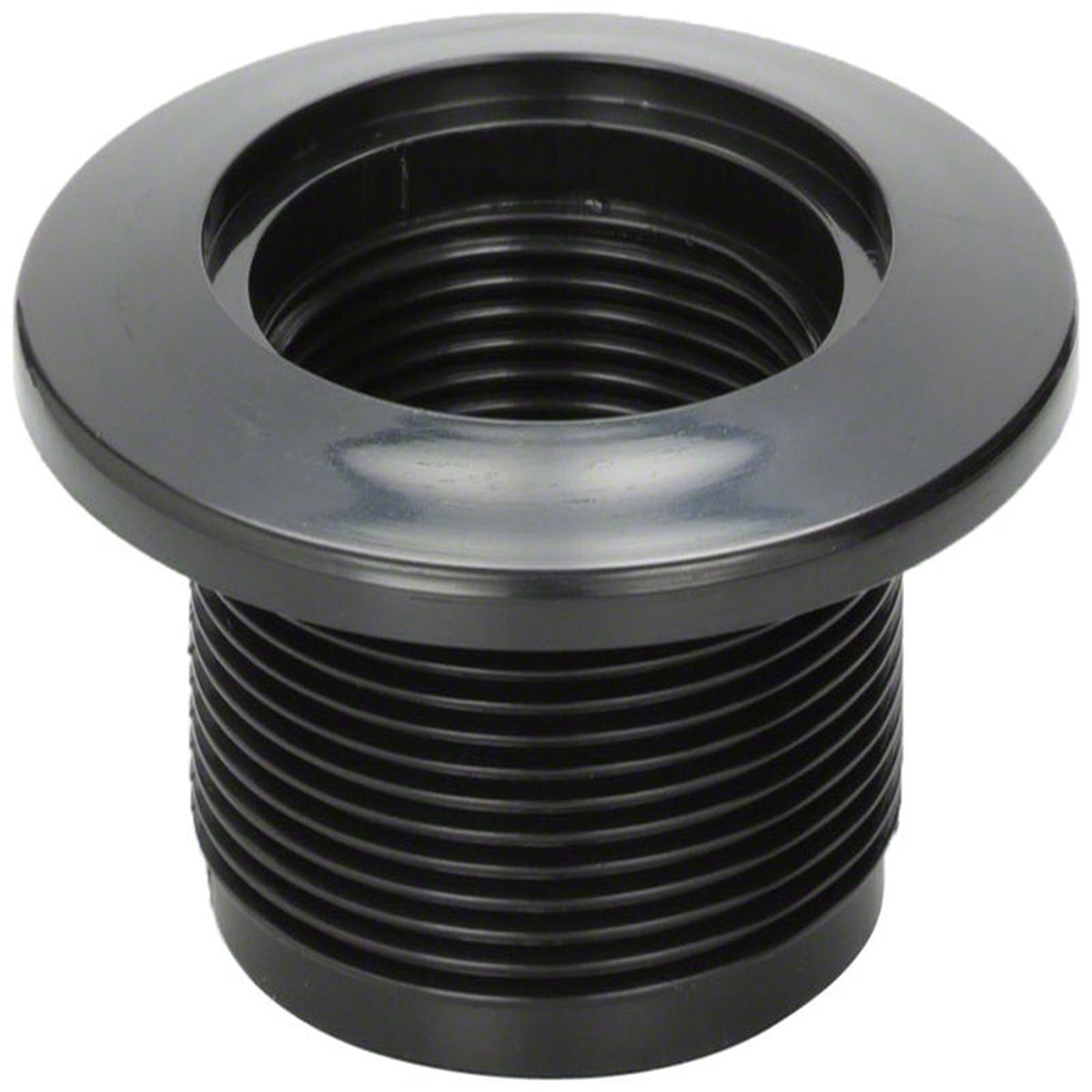 Gunite Wall Return Fitting - 1-1/2 Inch FIP x 2 Inch MIP - Black