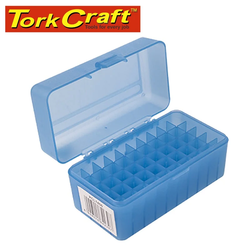 HARD CASE AMMO BOX 155X80X80MM RIFLE 50 ROUNDS (TB908)