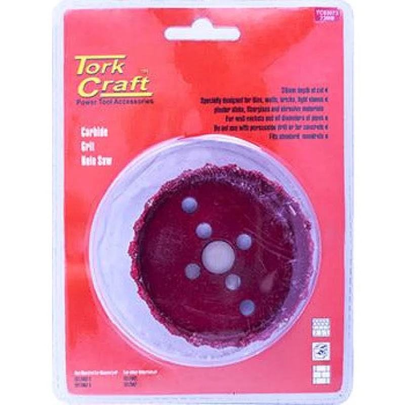 HOLE SAW CARBIDE GRIT 73MM – RED