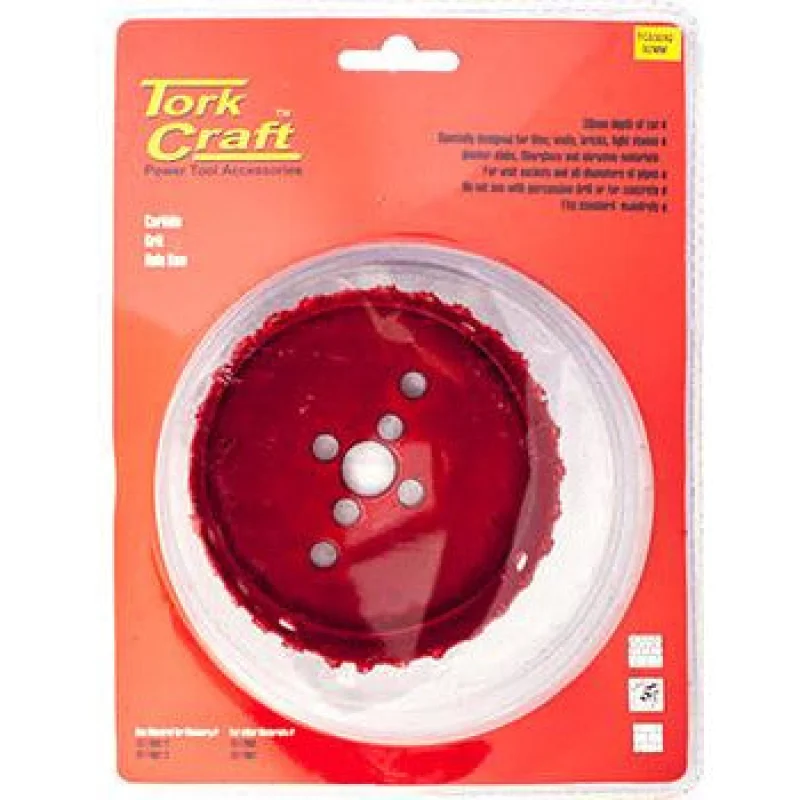 HOLE SAW CARBIDE GRIT 92MM – RED