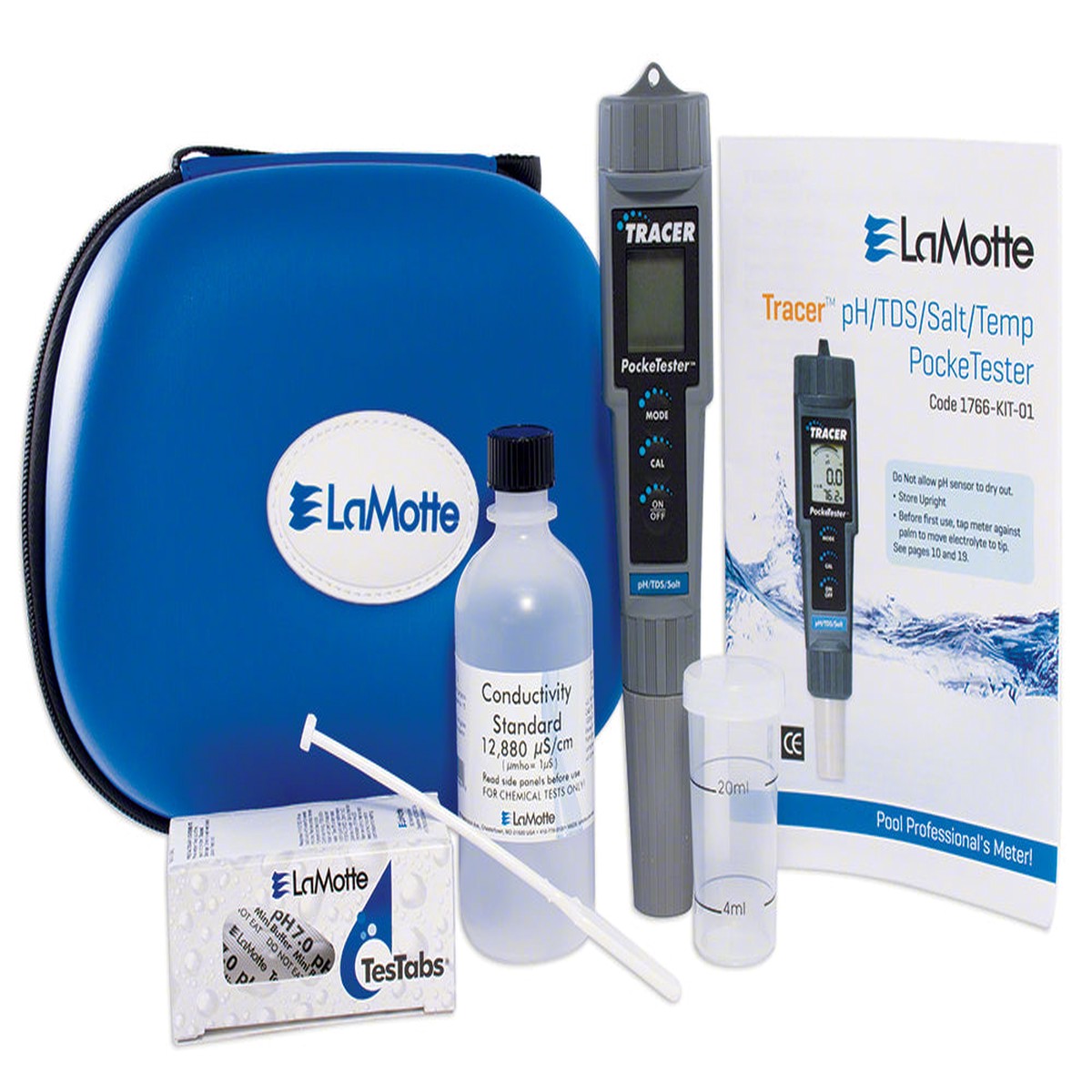 LaMotte pH/Salt/TDS/Temp Tracer PockeTester Kit