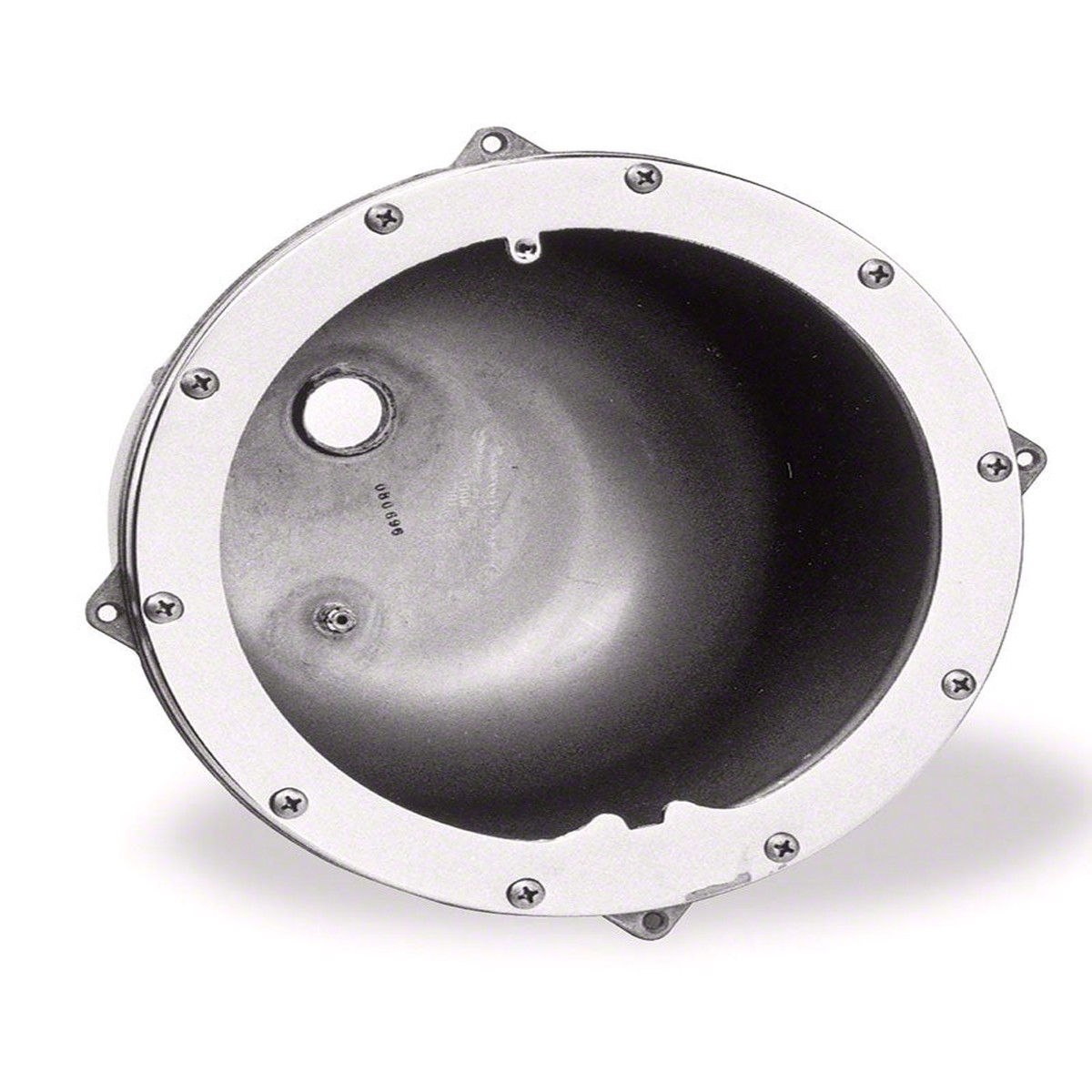 Large Concrete Light Niche - 1 Inch Rear Hub - Stainless Steel