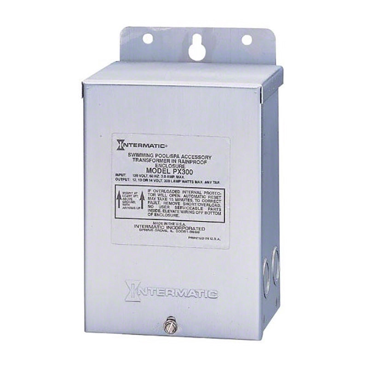 Light Transformer 12-14 Volts - 300 Watts - Stainless Steel Enclosure