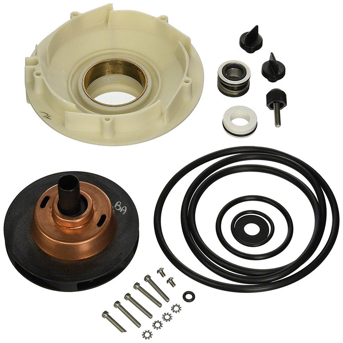 Max-E/Dura-Glas II Pump Overhaul Kit - 2-1/2 HP Up-Rated 2 HP Full-Rated - P4E P4R P4EA P4RA