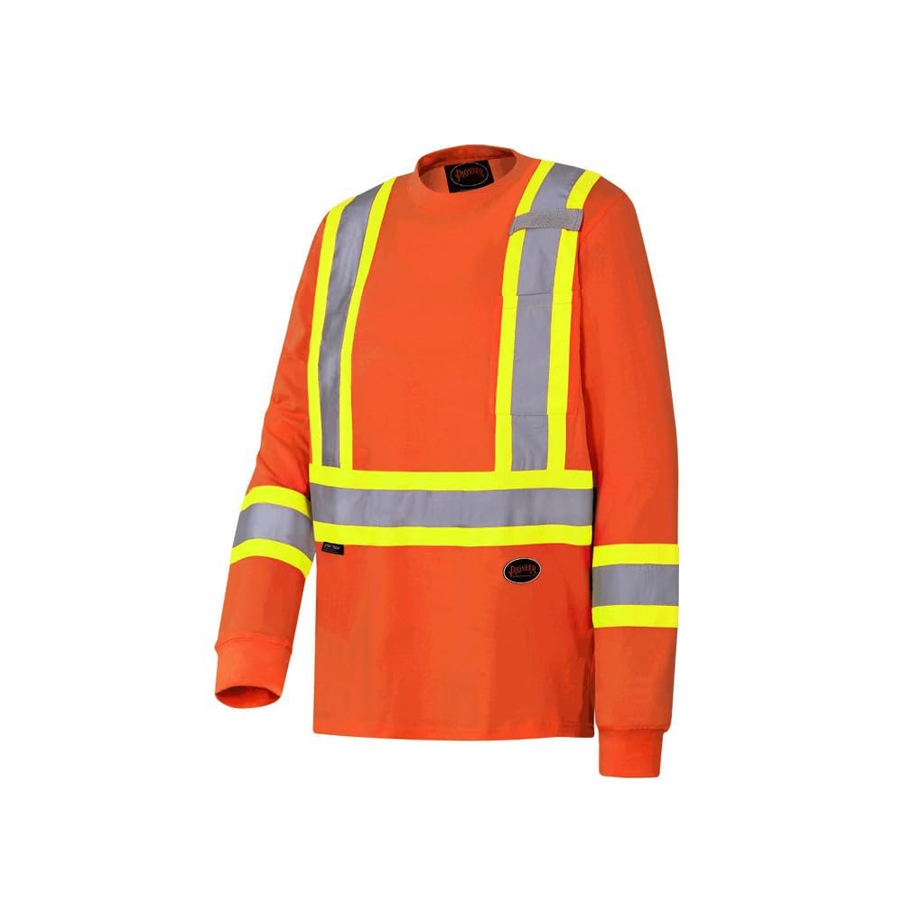 Pioneer 100% Cotton High Visibility Long Sleeve Shirt with Startech Reflective Tape