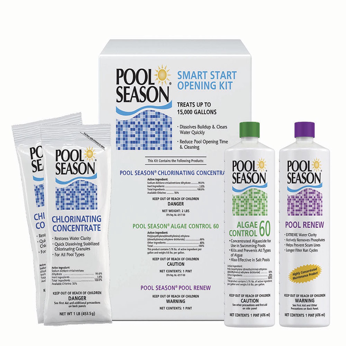 Pool Season 15,000 Gallon Smart Start Opening Kit