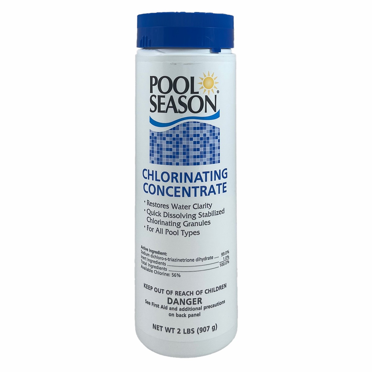 POOL SEASON Chlorinating Concentrate 2 LB Jar