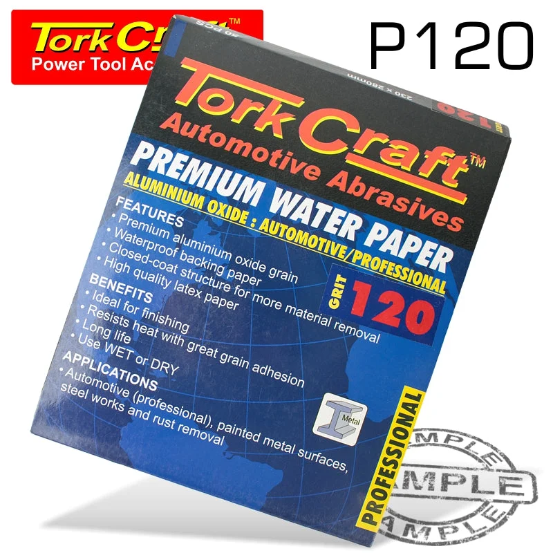 PREMIUM WATERPROOF PAPER120 GRIT 230X 28 (50 PIECE) AUTOMOTIVE