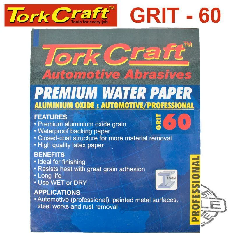 PREMIUM WATERPROOF PAPER60 GRIT 230X 280 (50 PIECE) AUTOMOTIVE