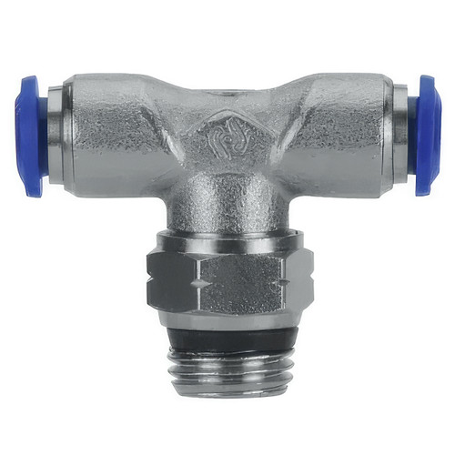 AIGNEP 87210-08-08, 1/2 in. Push-To-Connect Tube x 1/2 in. Swift-Fit Universal Thread Swivel Branch Tee - Pack of 10