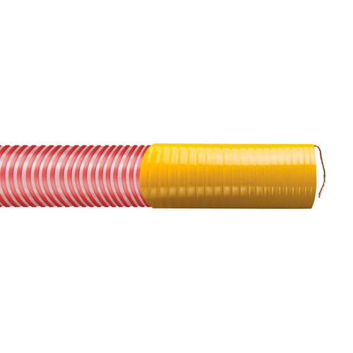 BadgerFlex Vapor HD 4 in. Heavy Duty Gasoline Vapor Recovery Hose Assemblies w/ Banding Sleeves & Grounding Wire Exposed - Hose Only