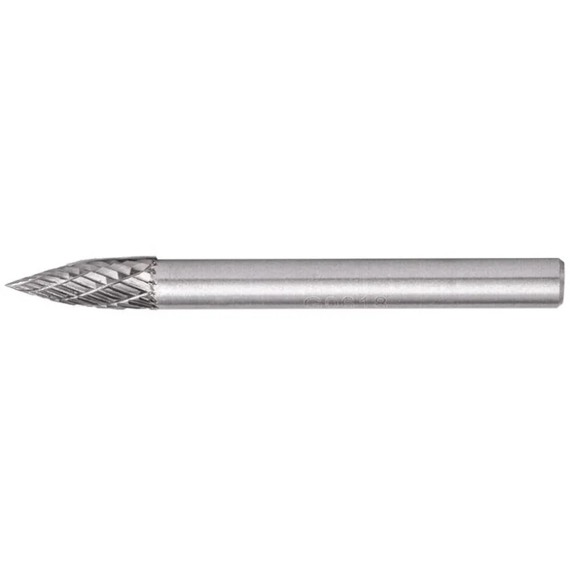 ROTARY BURR TUNGSTEN 6X18X6MM CONICAL CURVE