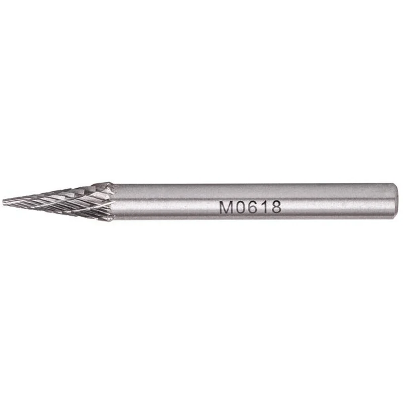 ROTARY BURR TUNGSTEN 6X18X6MM CONICAL STRAIGHT