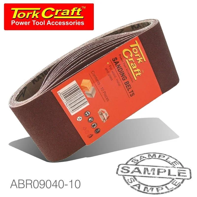 SANDING BELT 75 X 533MM 40 GRIT 10/PACK