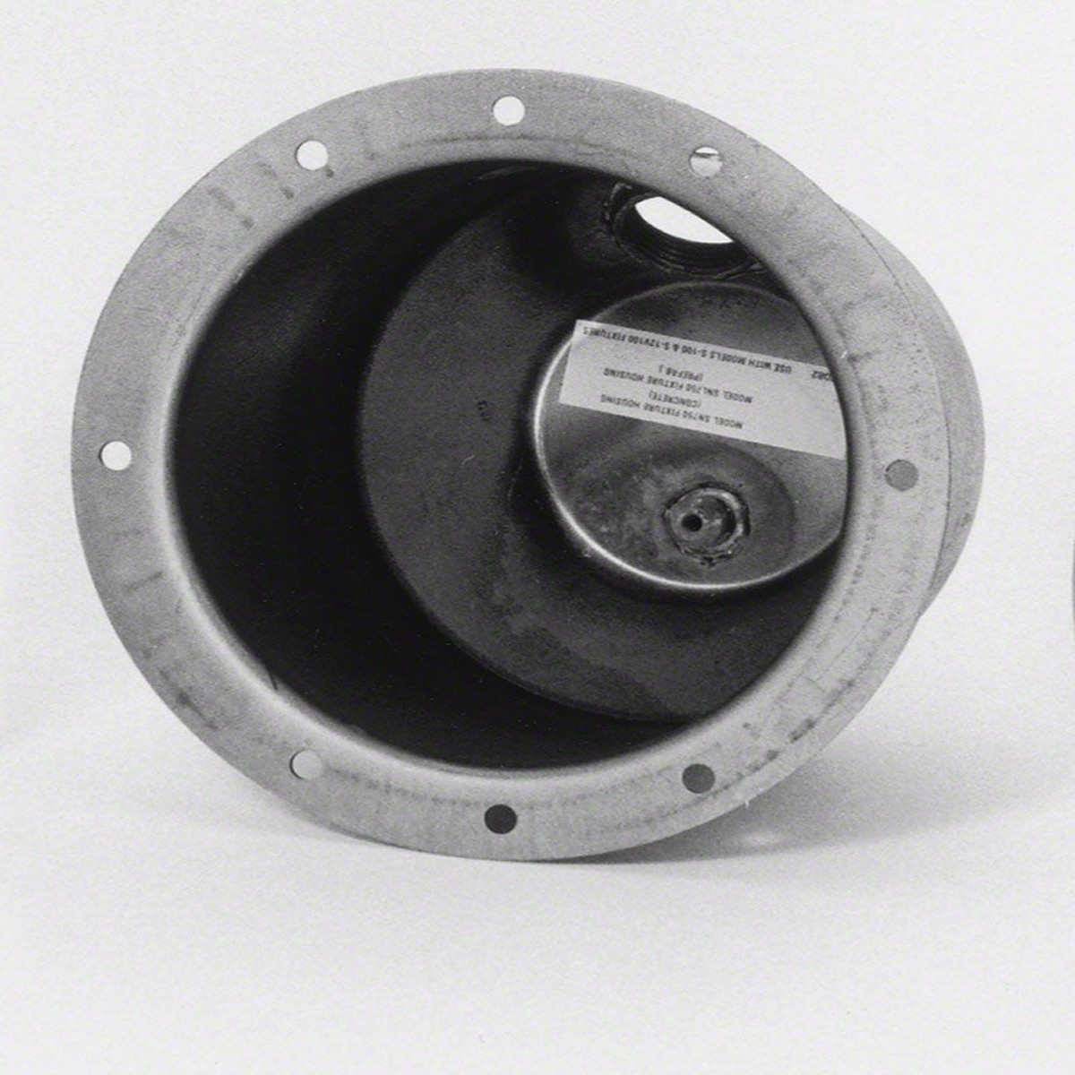 Small Fiberglass/Vinyl Light Niche - 1 Inch Rear Hub - Stainless Steel