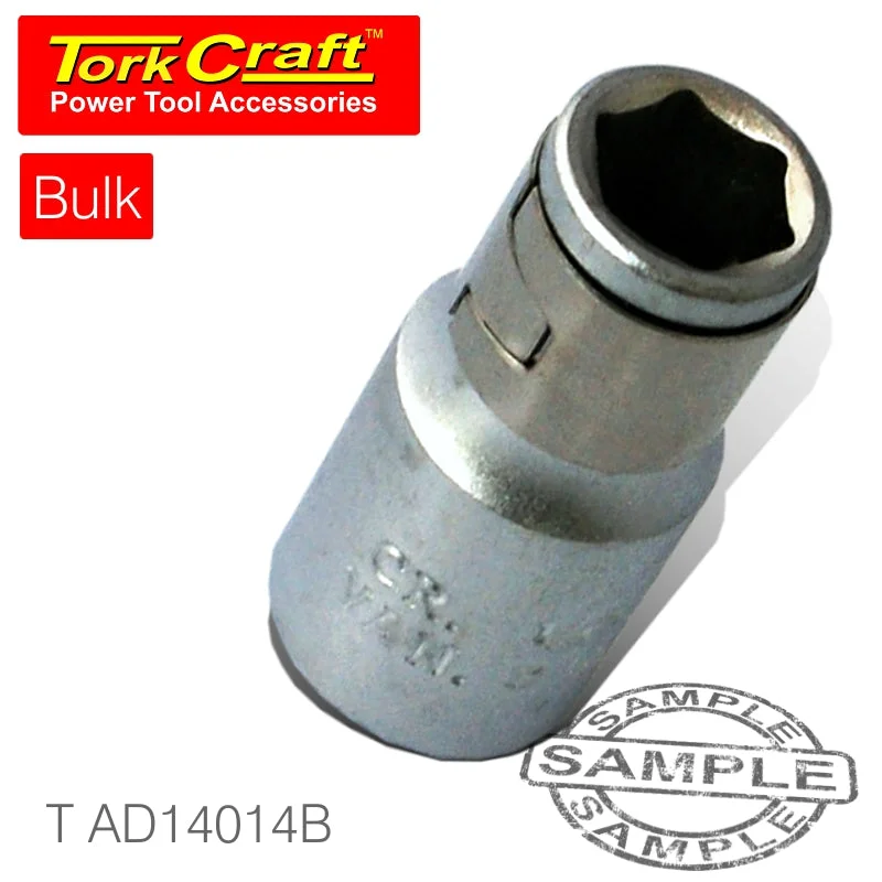 SOCKET ADAPTOR COUPLER 1/4’F SQ X1/4’F HEX BULK