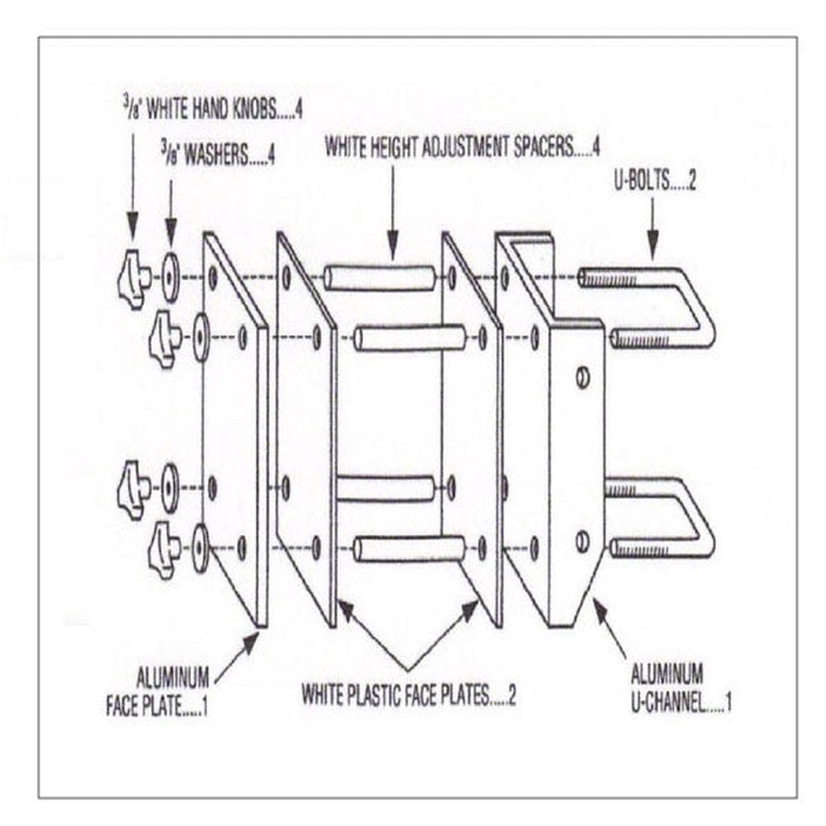 Splash and Slam Basketball Height Adjustment Assembly