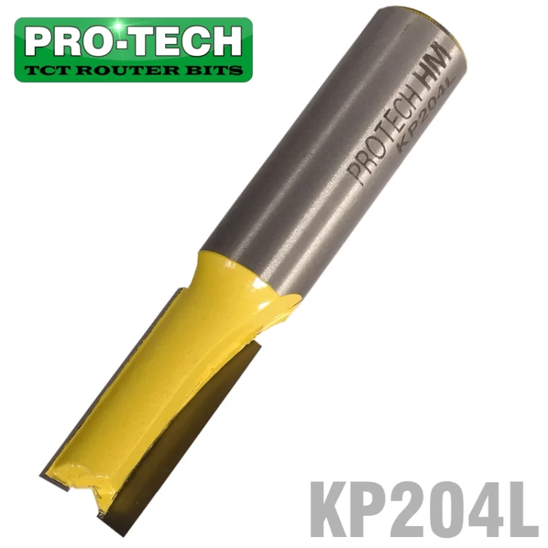 STRAIGHT BIT 7/16′ (9.5MM) X 1′(25.4MM) TWO FLUTE LONG 1/2′ SHANK