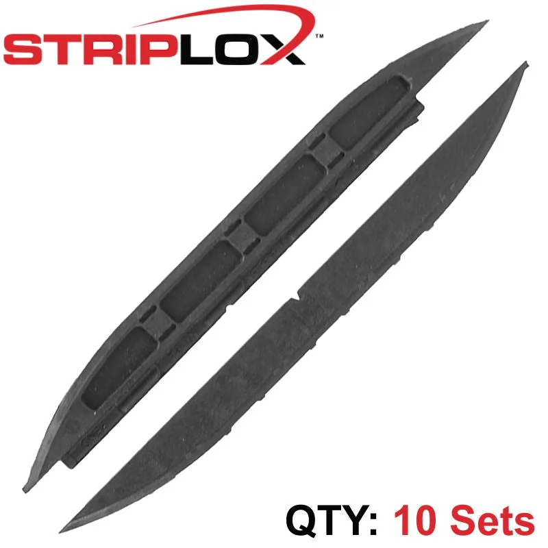 STRIPLOX MINI 120MM BLACK BULK BAG (10SETS)