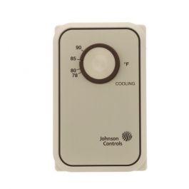 Johnson Controls T26J-9 SPST Line Voltage Thermostat 78°F/90°F Cooling