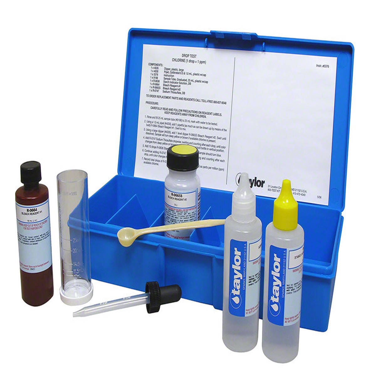 Taylor Drop Test Total Chlorine 1 Drop = 1 ppm - K-9022
