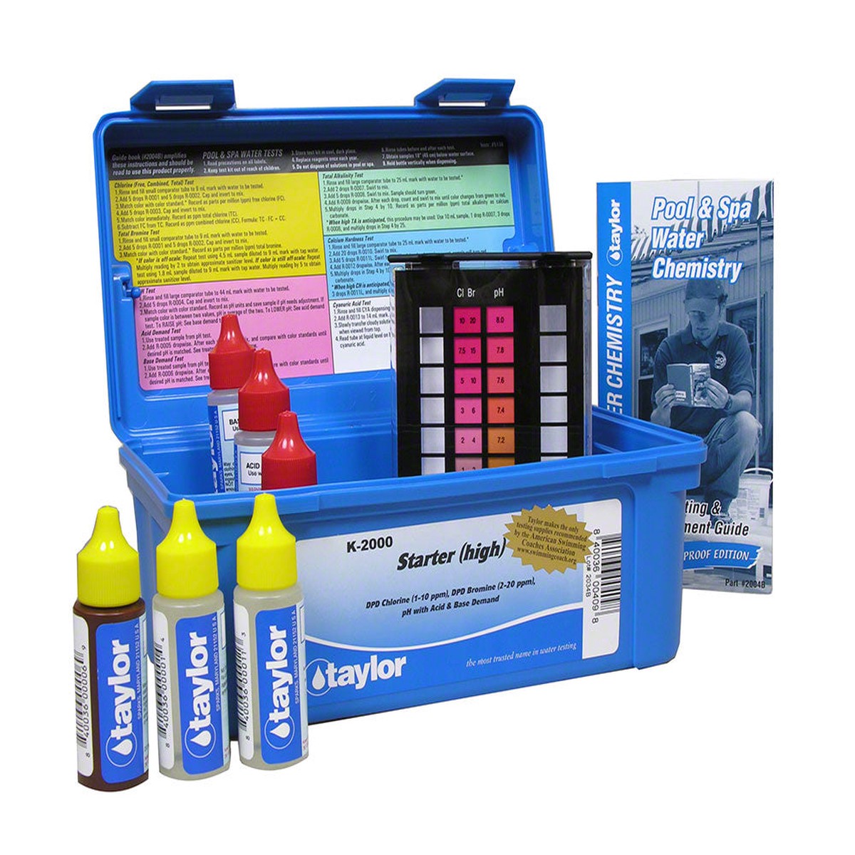 Taylor Starter Bromine and Chlorine/pH Test Kit (DPD Hi-Range) - K-2000