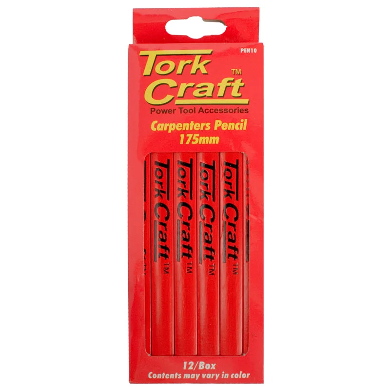 TORK CRAFT CARPENTERS PENCIL 175MM – 12 PER BOX