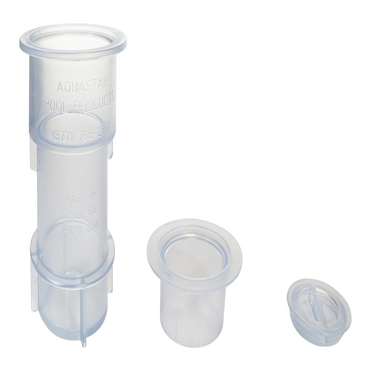 Umbrella Stand With Sleeve and Center Cap - 5 Inches - Clear
