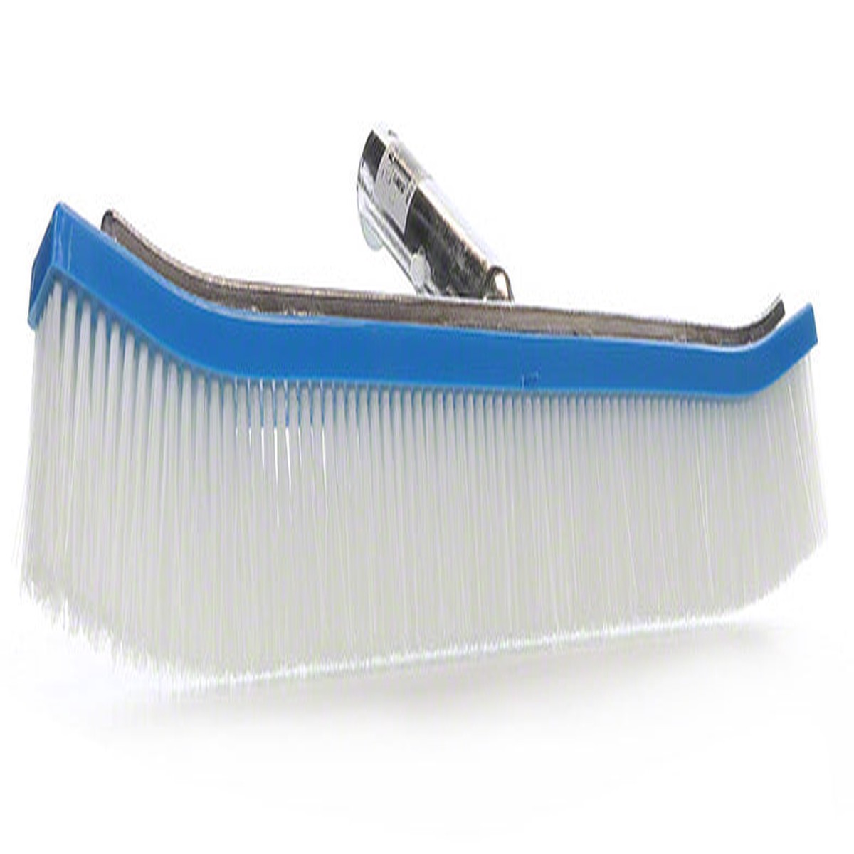 White Nylon Curved Aluminum Backed Wall Brush - 18 Inch